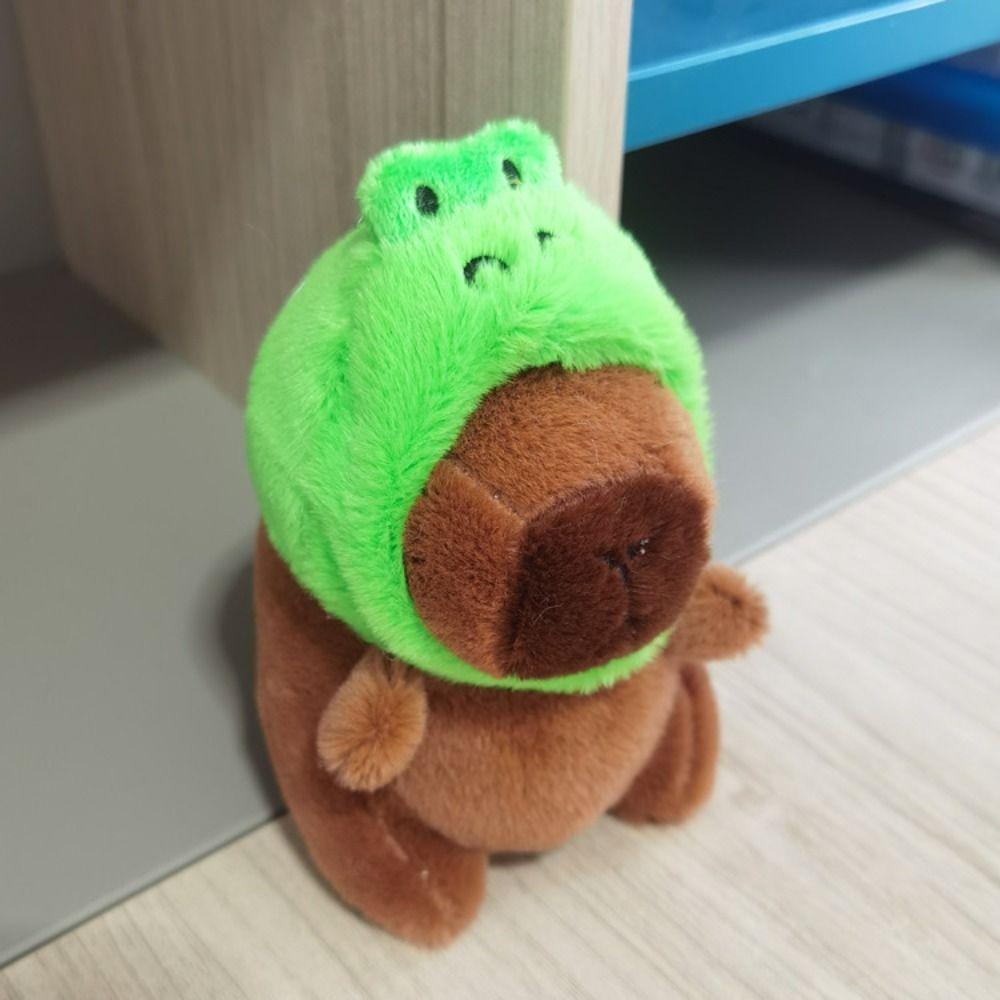 Cute Toy Simulation Capybara Pendant Cartoon Capybara Fluffty Animal Doll Birthday Gift