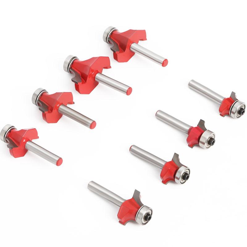 1/4 и 6 мм хвостовик, угловая фреза с подшипником, фреза для дерева, работы по дереву, карбид вольфрама