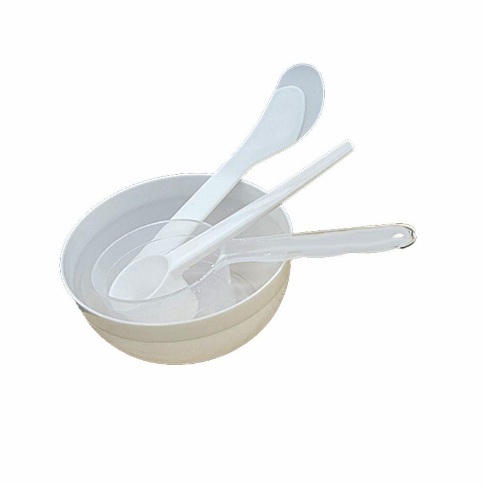 4Pcs/Set DIY Face Mask Mixing Bowl Set Plastic Facial Mask Spatula Tool Homemade   Skin Care Tool