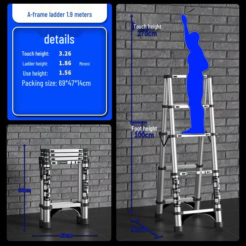 JUMIN Telescopic Portable Ladder