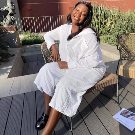 European and American long-sleeved loose and lazy white shirt set casual wide-leg pants African casual new women's clothing two-piece set