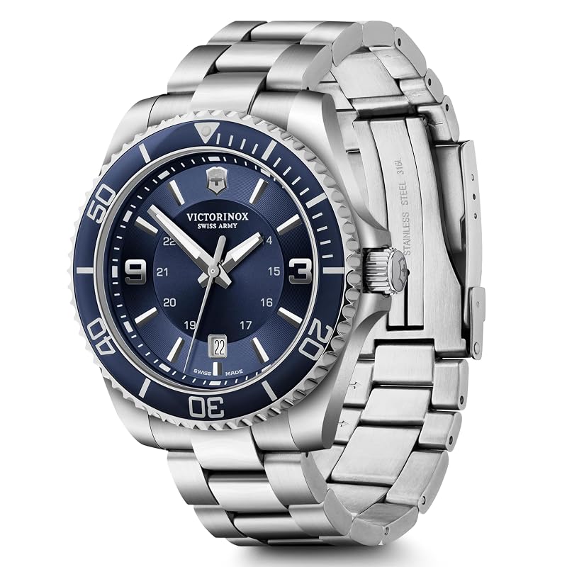 Часы VICTORINOX MAVERICK LARGE, Синие, 242007 [Официальный продукт для внутреннего рынка] 5-летняя гарантия