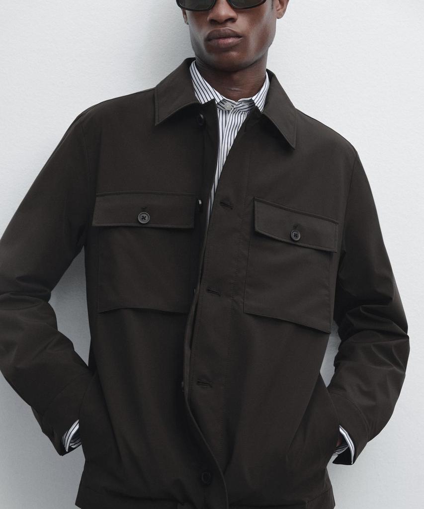 Укороченная куртка Massimo Dutti с карманами