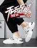 Men's Summer Breathable Mesh White Sneakers - Korean Style Trendy Casual Dad Shoes