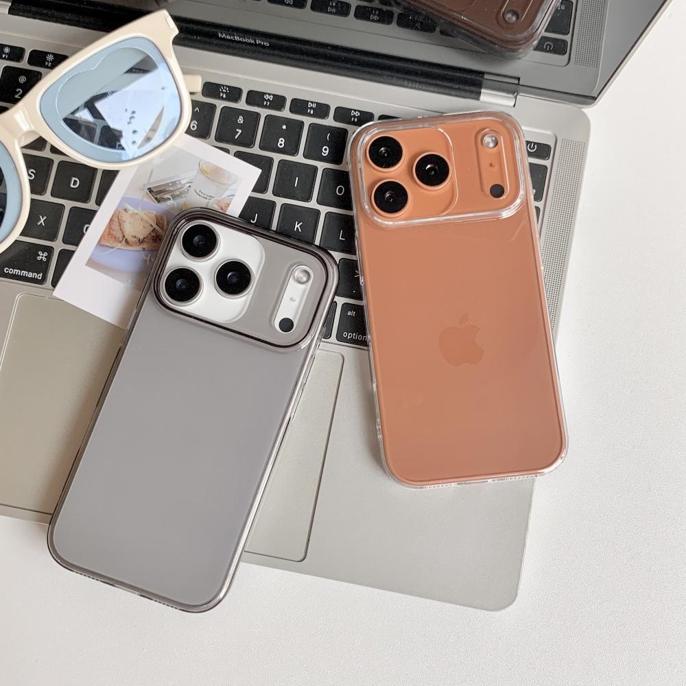 Ультратонкий прозрачный кристальный чехол для iPhone 17 Air 16 15 14 13 12 Pro Max Plus 17Pro, простой однотонный жесткий ПК-чехол-броня
