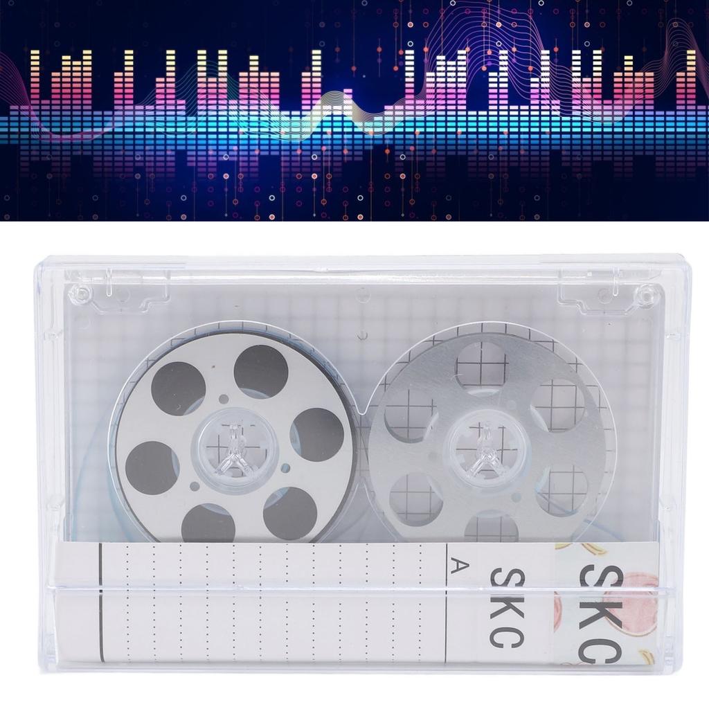 Reel to Reel Blank Cassette Tape 46 Minute Recording Time Low Noise Blank Music Cassettes for Recording Music