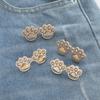 Zinc Zinc Alloy Puppy Paw Pants Button Tightener Waist Buckle Cat‘s Paw Twist Chain Brooches  Skirts