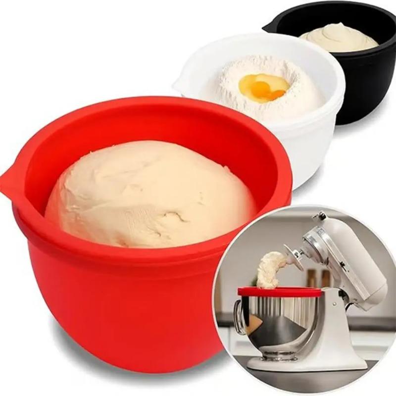 Силиконовая подкладка для чаши для кухонных комбайнов KitchenAid с наклоняемой головкой, объем 5 кварт, с нескользящим дизайном и крышками