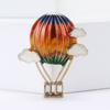 Fashion Alloy Enamel Cloud Hot Air Balloon Brooch Creative High-End Women'S Clothing Corsage Jewelry Pin
