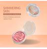 Rose Diamond Highlighter Blush & Contour Palette: 3D Pearlescent Face & Eye Brightener