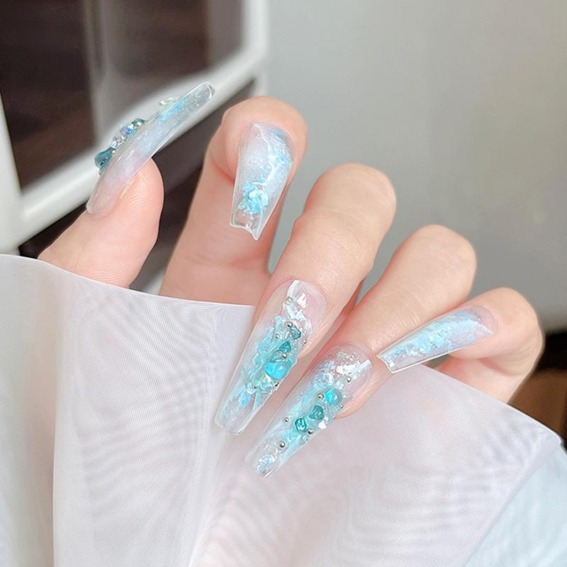 1 Коробка DIY Декор для Нейл-Арта Неправильный Гравий Слюда Чип Дрели для Ногтей Стальные Шарики Алмазы для Ногтей Маникюр Дизайн Аксессуары Подарок