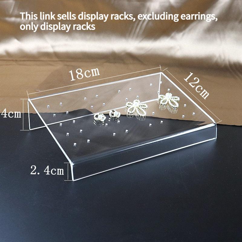 Multi Functional Transparent Acrylic Display Stand Perforated Jewelry Display Stand Earring Multi-layer Storage Stand Organic Glass Display Board