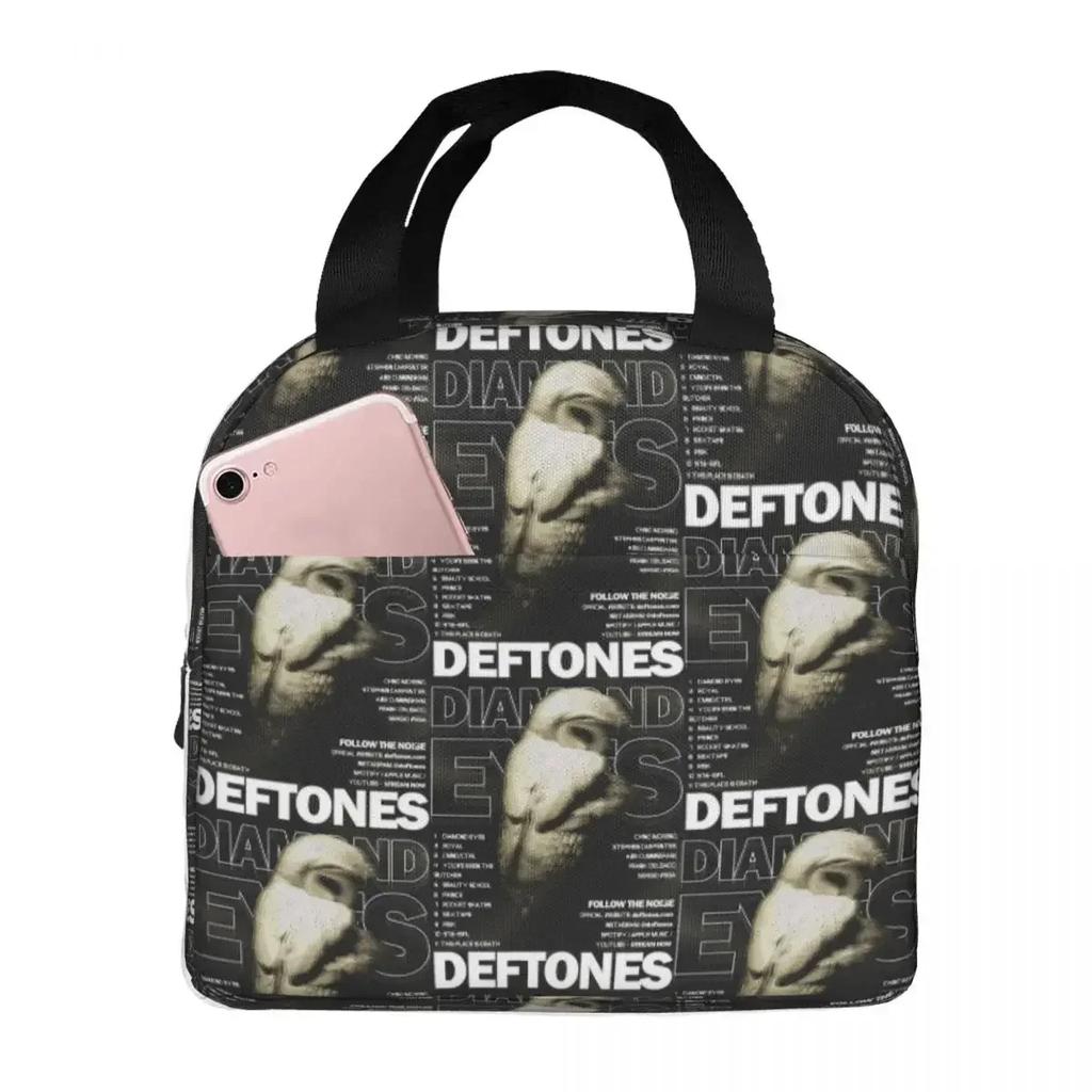 Deftones Rock Band Ohms White Pony Insulated Lunch Bag for School Cooler Thermal Food Box Tote Leakproof Lunch Boxes Container