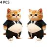 3D Наклейка Сиба-ину с большим животом Милый щенок Мягкий силиконовый стикер Мультяшная самоклеящаяся наклейка Детская игрушка Подарок на день рождения
