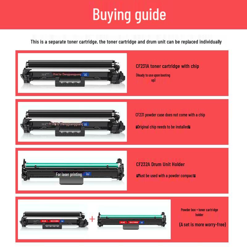 G&G CF231A High-Capacity Black Toner Cartridge for HP Printers