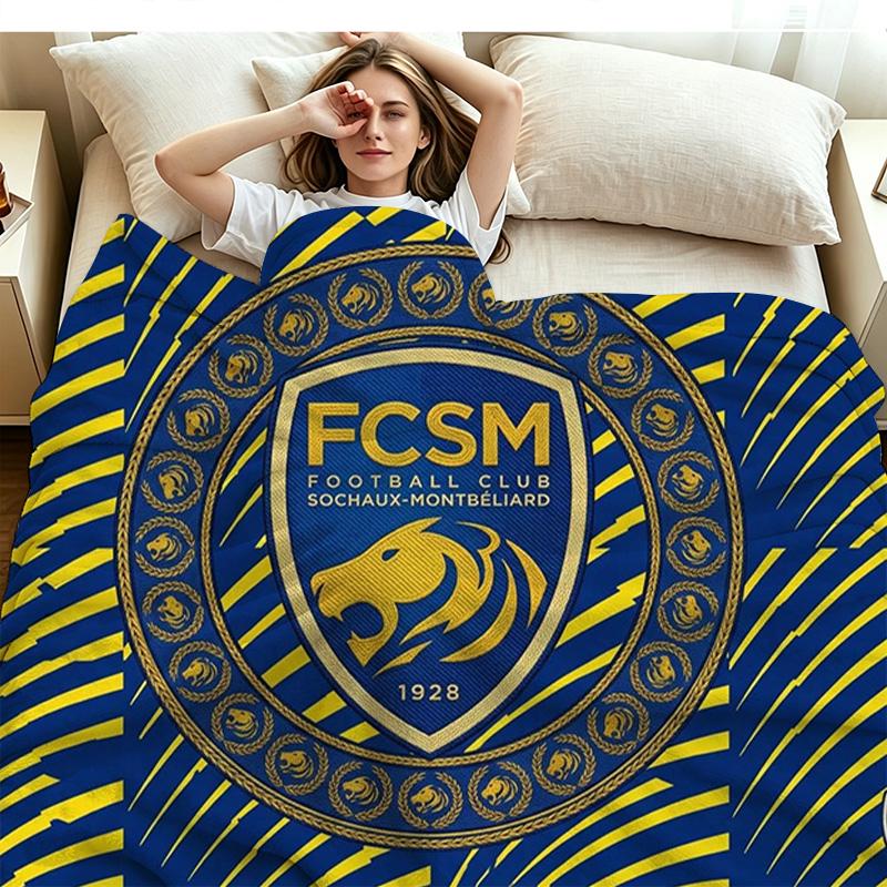 FC SOCHAUX Print Flannel Blanket High Quality Warm Comfortable Cover for All Seasons Perfect for Gifts Home Decor