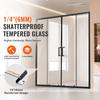 Semi-frameless душевая дверь SucceBuy 57,8-59Шx70В дюймов с 1/4 дюйма(6мм) Прозрачное закаленное стекло, ударопрочное и фурнитура из нержавеющей стали