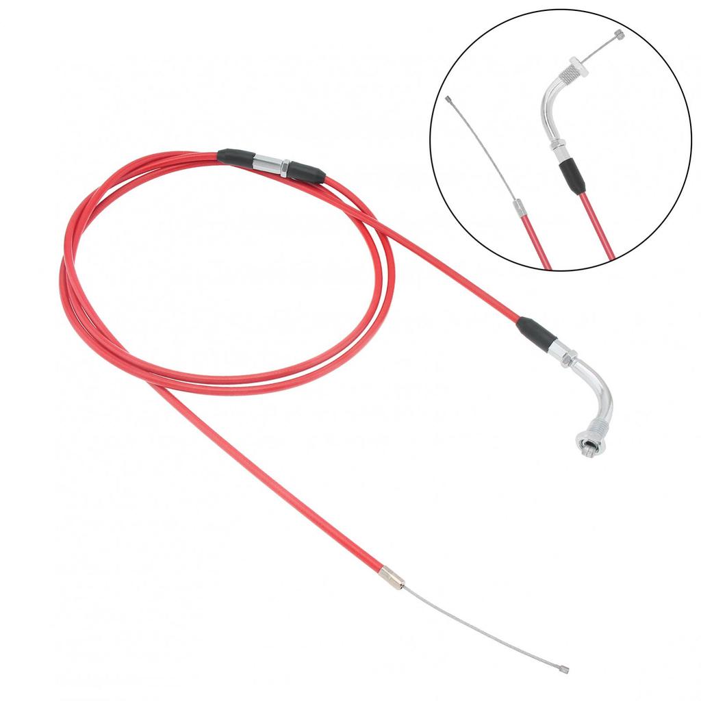 190cm Universal Durabled Motorcycle Throttle Cable Replacement Upgrade for Carburetor Bucket Adjustable Stainless Steel Line