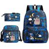 Rhythm Box Children's Backpack Crossbody Bag Pencil Bag Rabub Cute Elementary School Bag Three-piece Set