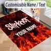 Custom Text Printed Rug Slipknot Non Slip Floor Carpet For Home Room Decor