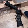 Панк нарукавники Дышащий эластичный дизайн Нарукавники Перчатки без пальцев Манжеты Рукава Для музыкального фестиваля и уличной одежды