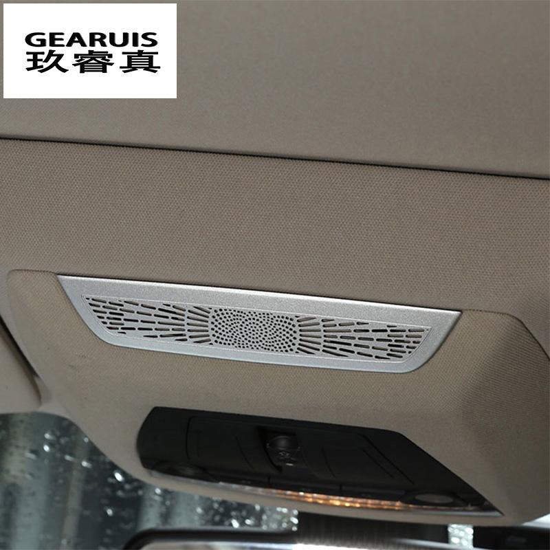 Car Styling Front Reading Lamp Speaker Decoration Trim For BMW 7 Series F01 F02 2009-2015 Interior Roof Light Auto Cover