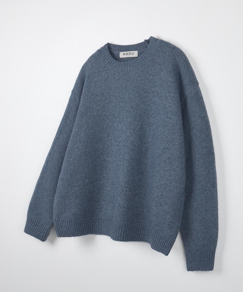 NODU Formal Basic Round Knit [Blue]