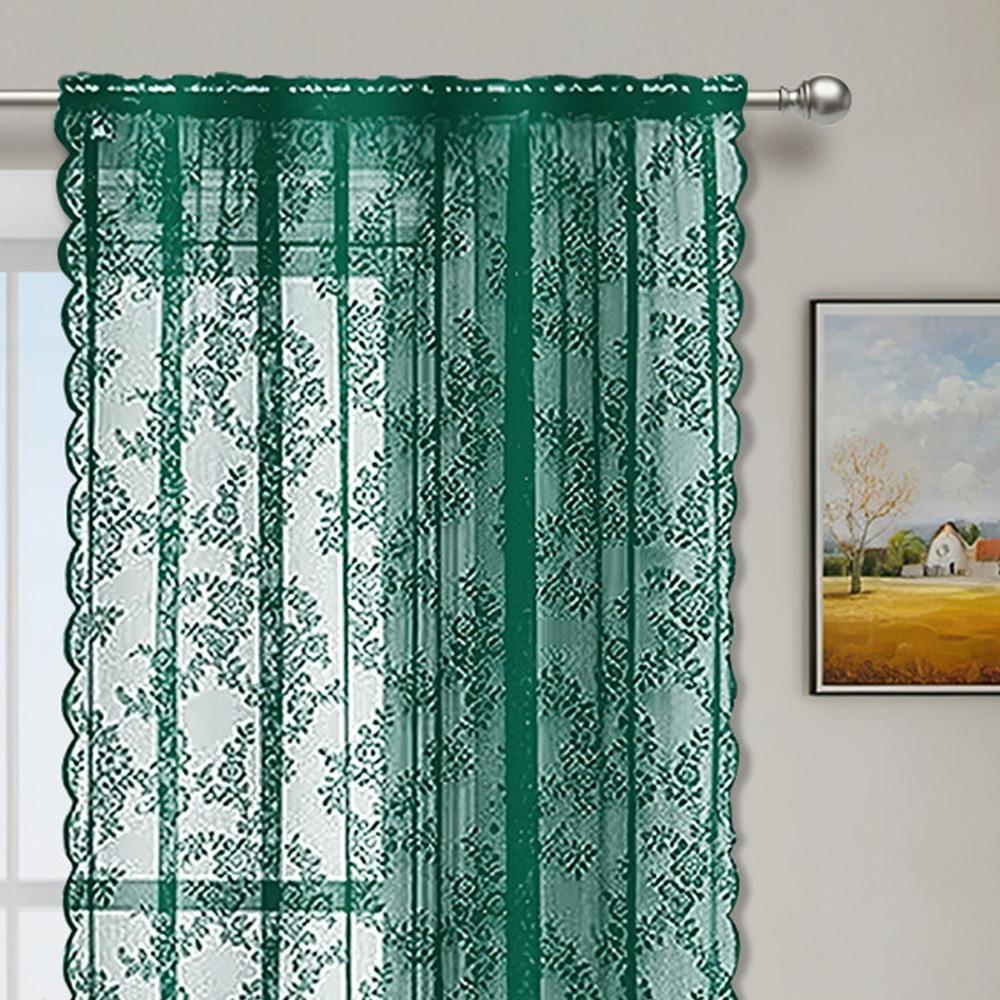 Марлевые занавески на окна Прозрачная тюль Занавеска Винтажная кружевная прозрачная занавеска для гостиной