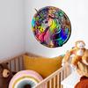 Ls13512 Лазерный Материал Постепенное Изменение Красочный Единорог Круглая Наклейка на Стену Угол Обзора Разный Рисунок Цвет
