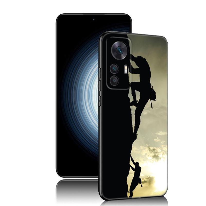 Черный силиконовый чехол для телефона Mountain Climbing для Xiaomi Redmi 7A 8A 9A 10A 11A 9C 10C 12C 13C 11 Prime A1 A2 + 12 4G Note 9T 12R