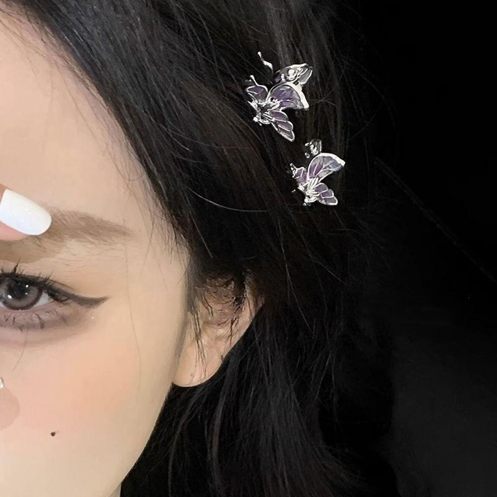 Hollow Animal Hair Clip Y2k Butterfly Hairpin Cute Mini Butterfly Hair Claw Daily