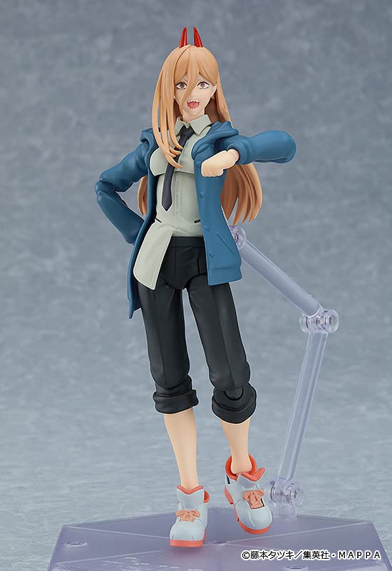 Figma Человек-бензопила Пауэр Пластиковая Раскрашенная Фигурка Действия Без Масштаба