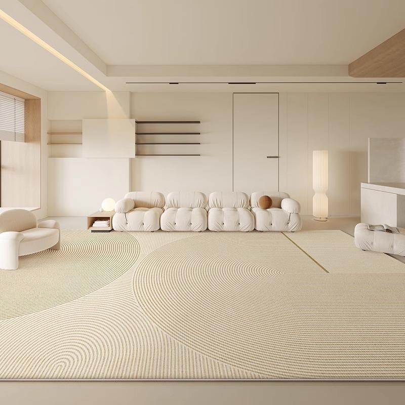 Large Area Carpets for Living Room Fluffy Soft Lounge Floor Mat Thick Anti-slip Study Rug Cream Style Bedroom Plush Decor Carpet