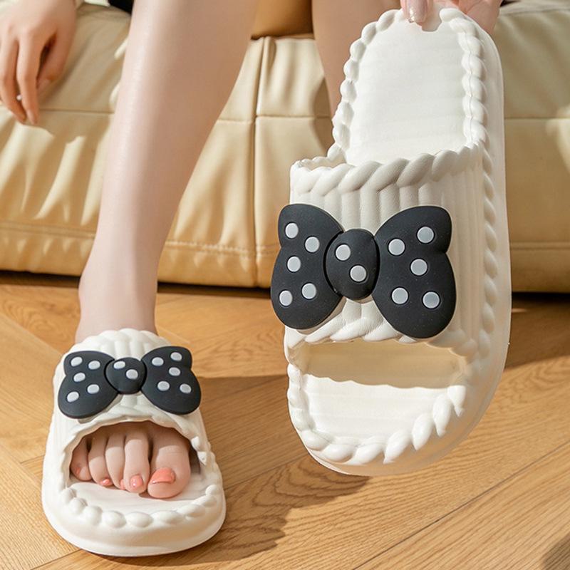 Летние тапочки для дома с толстой подошвой Eva и противоскользящим покрытием - бесшумные сандалии унисекс