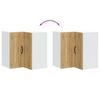 Kitchen Corner Wall Cabinet Kalmar Artisan Oak Particleboard
