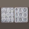 Christmas Elk Mold  Christmas Tree Pendant Snowflake Keychain Decoration Car Pendant Silicone Mold for Party Decor
