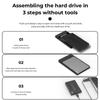 Коробка для жесткого диска, Внешний корпус для HDD, SSD, механического жесткого диска, Портативный