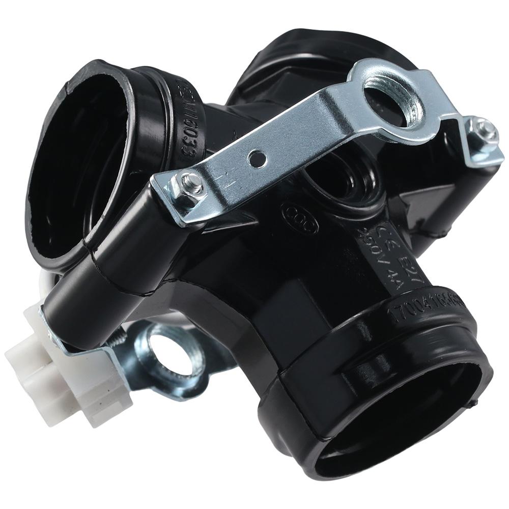 2Pcs Black Light Bulb Socket Splitters Phenolic Three-pronged Lamp Holder  Electrician