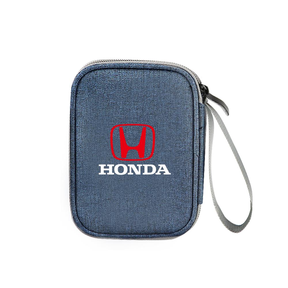 kybn5 Portable Car Storage Bag For Car Keys Car driver's License For Honda Civic Accord Fit Jazz CRV BRV HRV Insight Pilot Passport TY