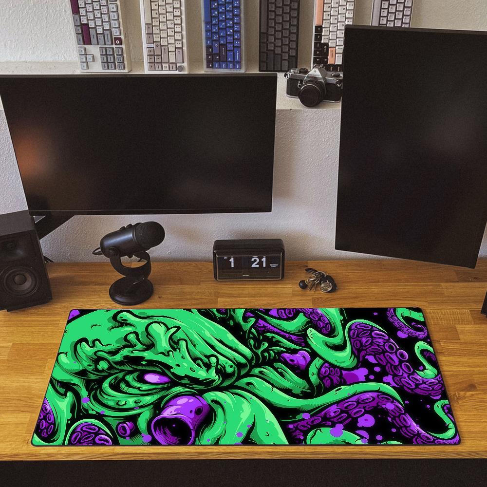 KRAKEN IMPERIUM Осьминог Монстр Коврик для мыши Большой Настольный коврик Клавиатура Эргономичный Офисный Резиновый ПК Нескользящий Противоизносный Домашний Индивидуальный