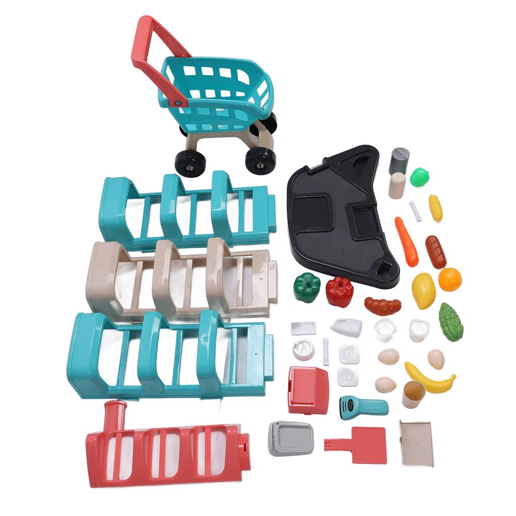 Детский игровой набор «Супермаркет» Игровой набор «Продуктовый магазин» Детская корзина для покупок Игрушки Конфеты Мороженое