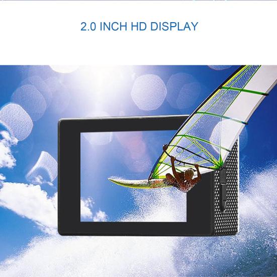 Camera High Clarity Multifunctional 2.0-inch Underwater Waterproof Video Recorder for Sports