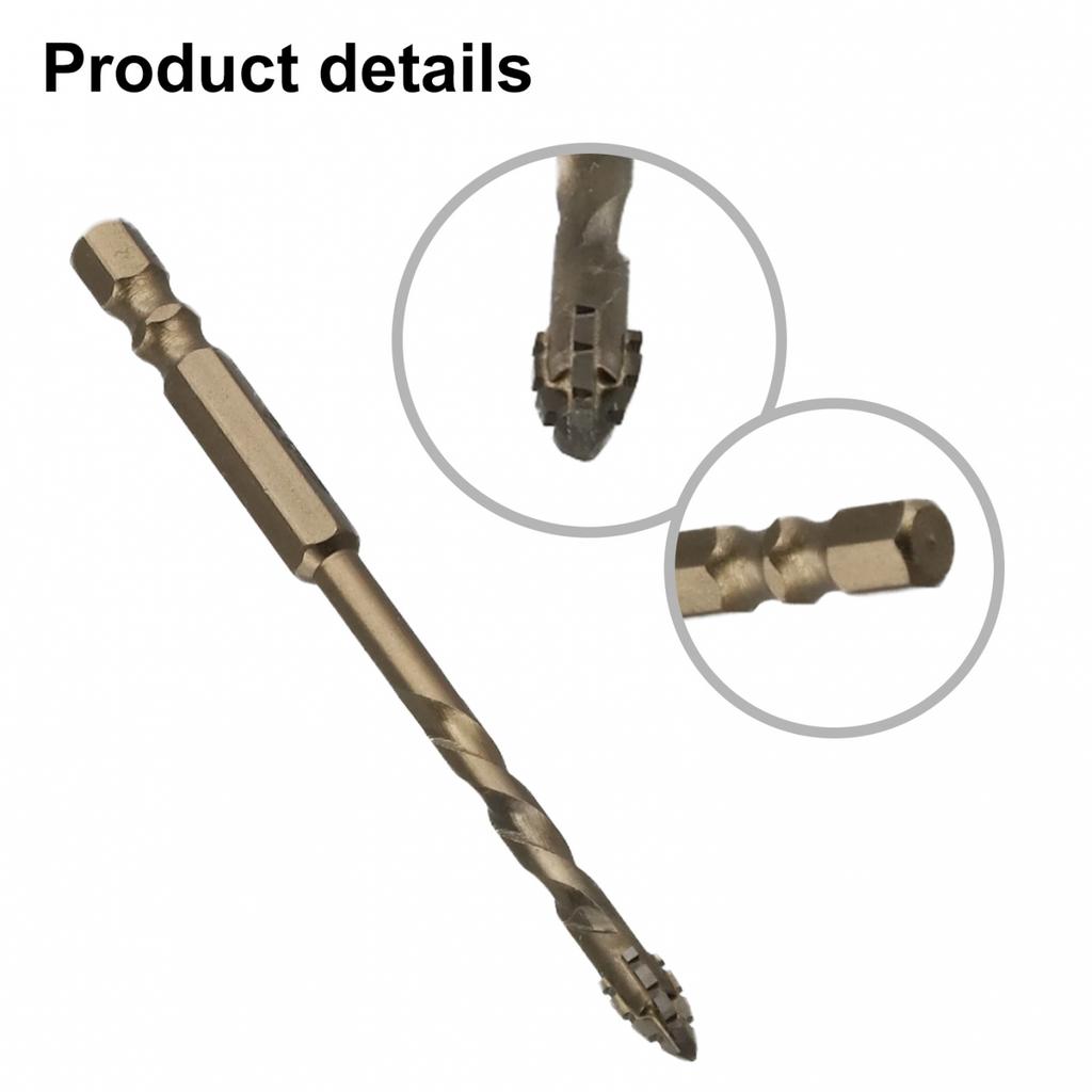 Efficient Glass Tile Punching with Triangle Design Eccentric Drill Bit