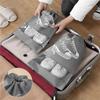 Многоразовые нетканые сумки-органайзеры для хранения обуви, дорожная портативная сумка для шкафа, водонепроницаемый карман, прозрачные подвесные сумки для одежды