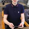 PLAYBOY Мужская дышащая футболка-поло с коротким рукавом