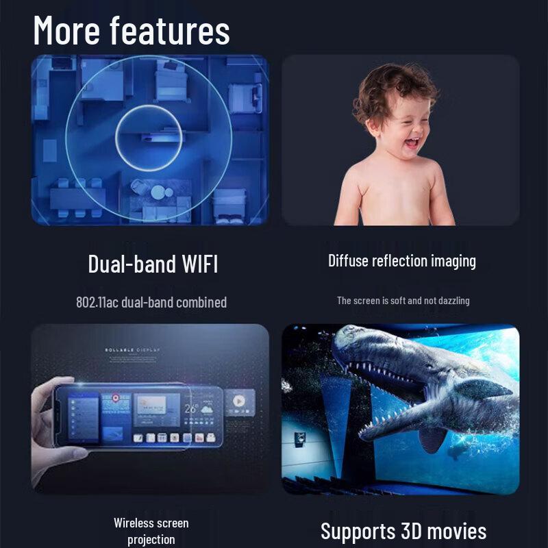 APPOTRONICS A500 4K UHD Домашний кинотеатр Лазерный проектор (Китайская версия)
