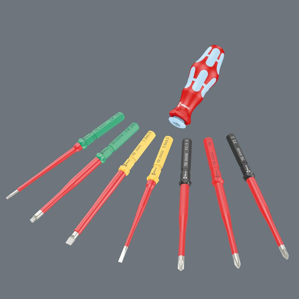 Wera 05006631001 Kraftform Kompakt VDE Нержавеющая сталь 17 1 Набор Импортированный из Сверхтонкой Цветокодированной Системы, 17 предметов [Официально Япония]