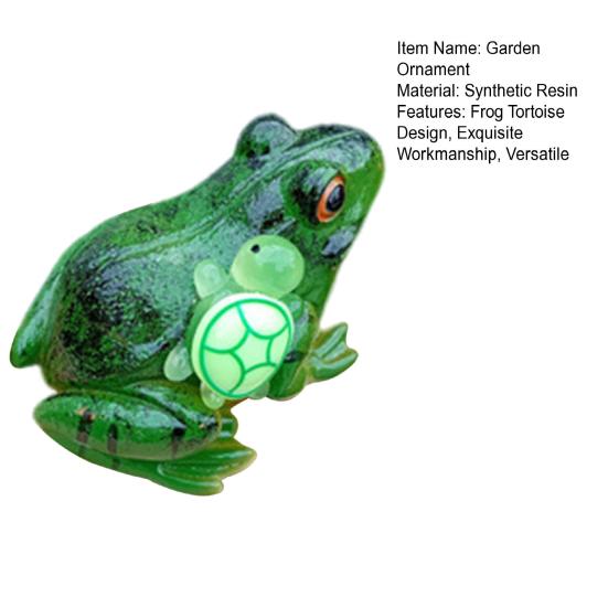 Садовый орнамент из смолы лягушка черепаха скульптура дворовое искусство фигурка газон сад патио балкон наружный декор