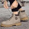 High Quality Men's Autumn and Winter Comfortable Warm Lace Up High Top Boots Classic Men's Anti Slip Wear-resistant Boot
