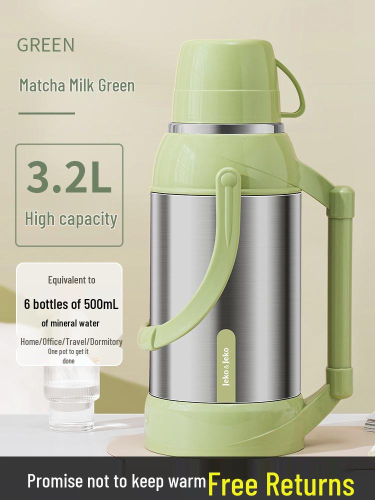 Large Capacity Insulated Thermos Flask for Dorms and Homes – Hot Water and Tea Bottle